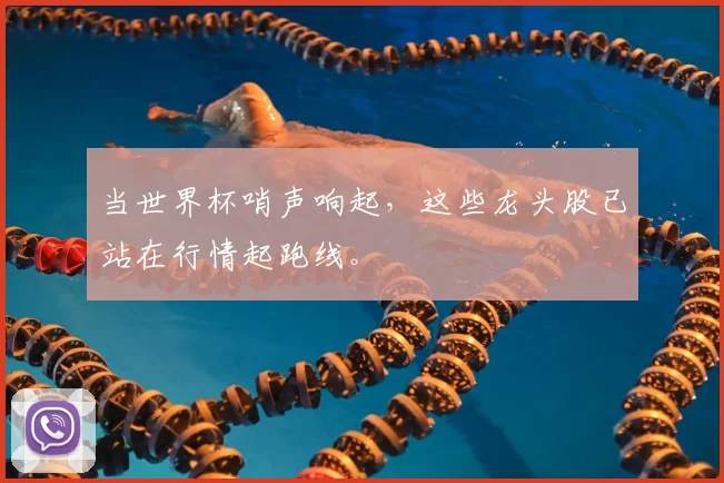 当世界杯哨声响起，这些龙头股已站在行情起跑线。